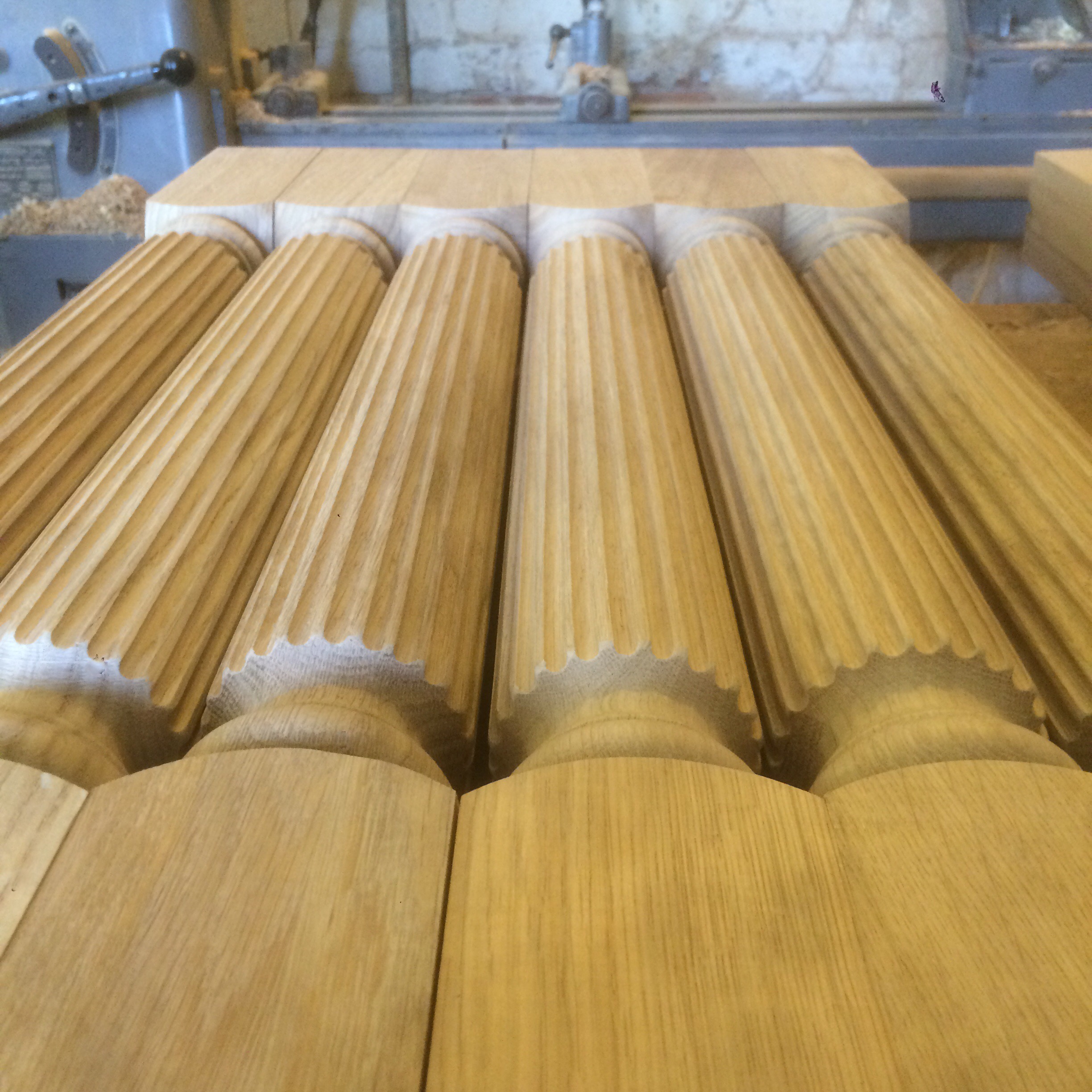 oak pilasters